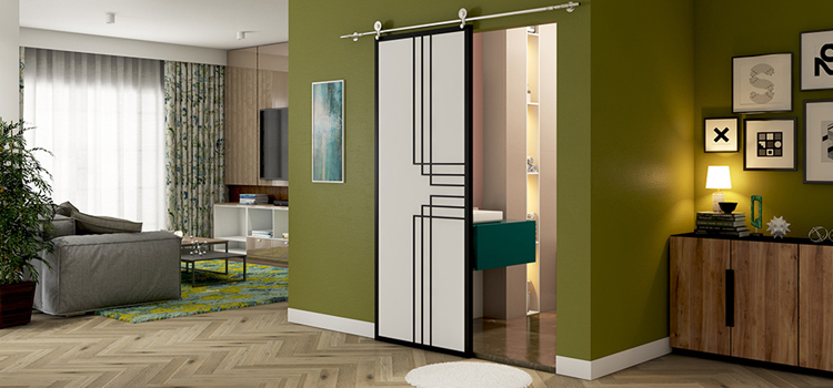 sliding bathroom door installation in Silver Lakes